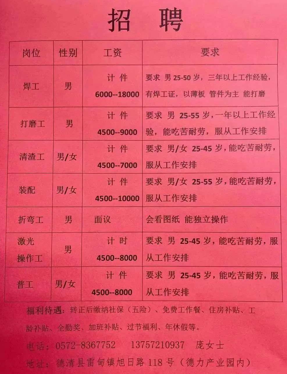 2019沧州最新招工，时代呼唤与机遇降临