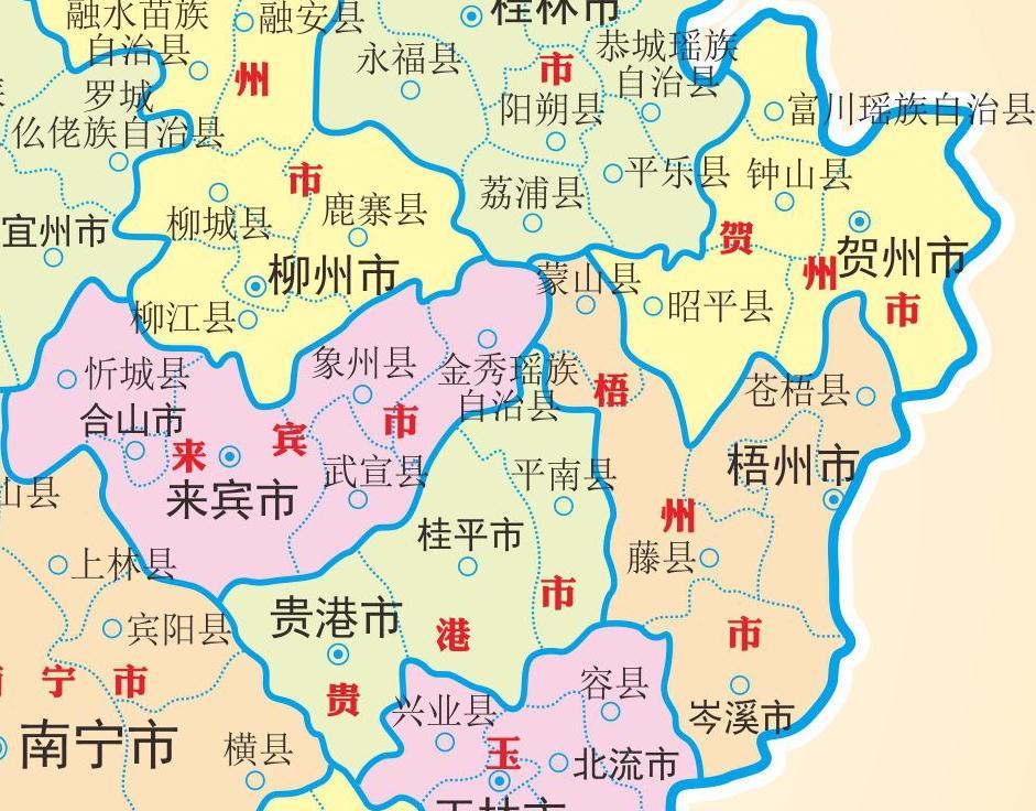 广西地图高清版最新,心灵平静之旅启程